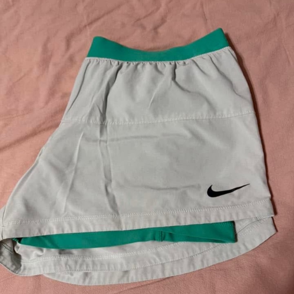 Nike White Skirt with Green Trim